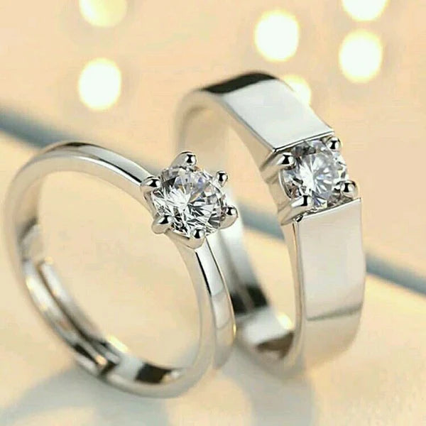 Classic Couple Rings Adjustable