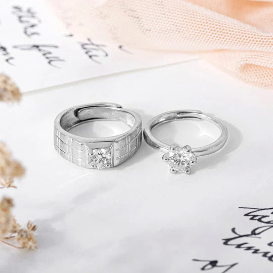 Classic Couple Rings Adjustable